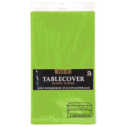 Plastic Table Cover: Rectangle - Kiwi Green