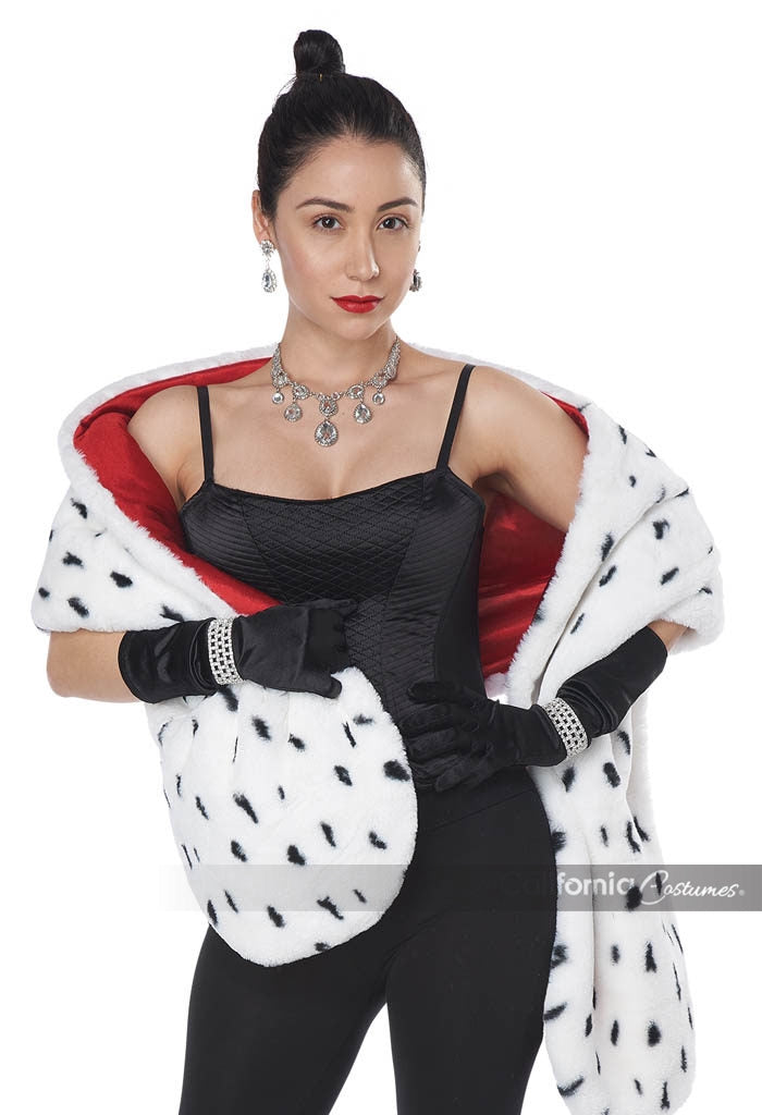 Faux Dalmatian Stole