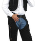 Men's Suede Chaps & Vest (Black)