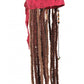 Jack Sparrow Scarf with Attached Dreads