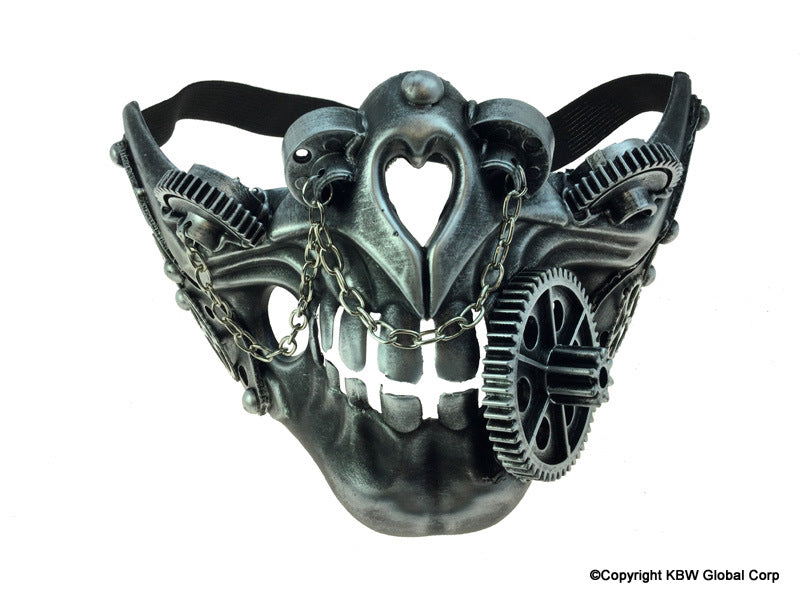 Steampunk Skull Mask - Silver/Gold  Assortment