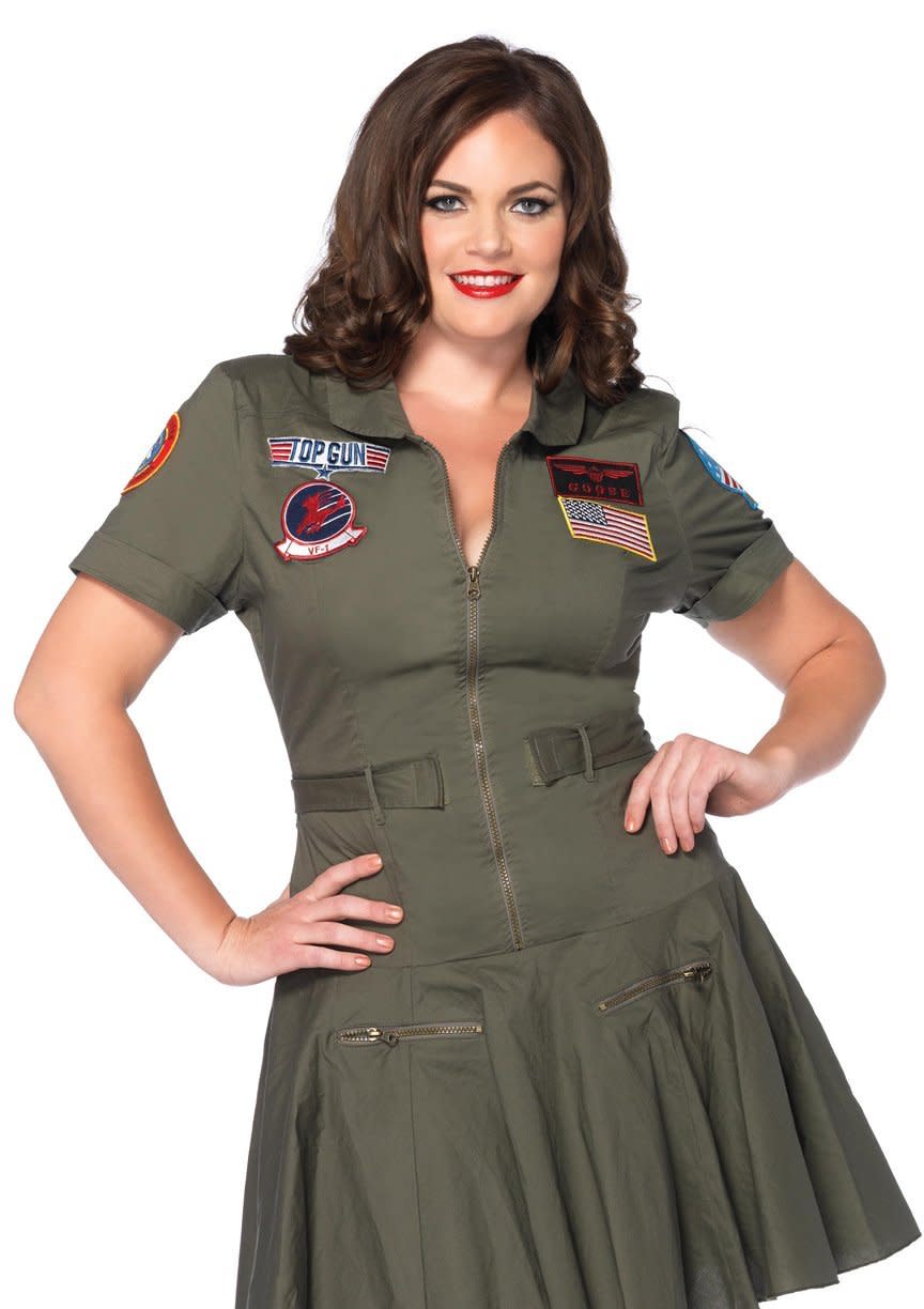 Top Gun: Women's Flight Suit Dress: Plus Size