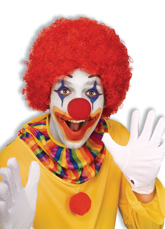 Adult Clown Afro Wig: Red