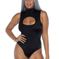 Black Spandex Keyhole Bodysuit
