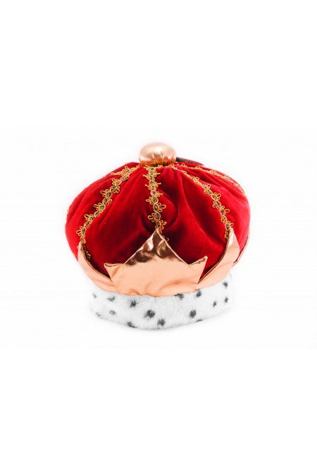 King Plush Hat Red