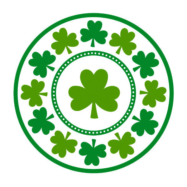 9" Plates: Lucky Shamrock (8ct.)