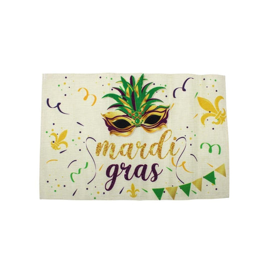 Mardi Gras Glitter Placemat