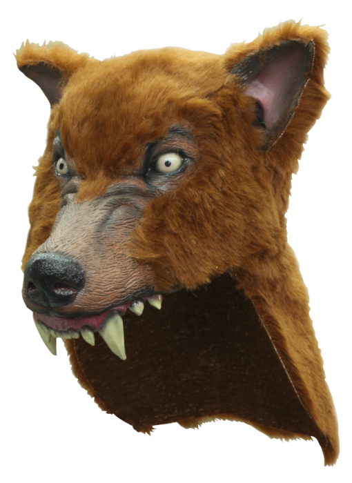 Brown Wolf Helmet Mask