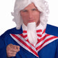 Uncle Sam Wig & Beard: White