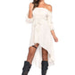 Gauze Peasant Dress