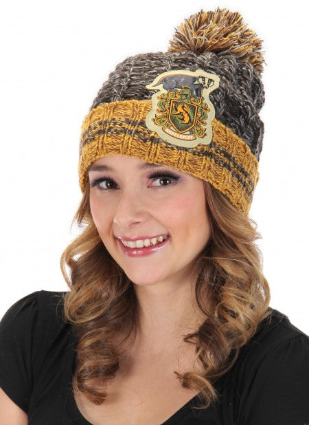 Hufflepuff Heathered Pom Beanie