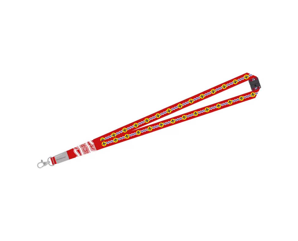 STL Flag Lanyard - Red