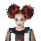 Clown Puffs Wig: Red/Black