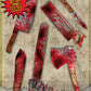 Cutouts - Bloody Weapons (6pc.)