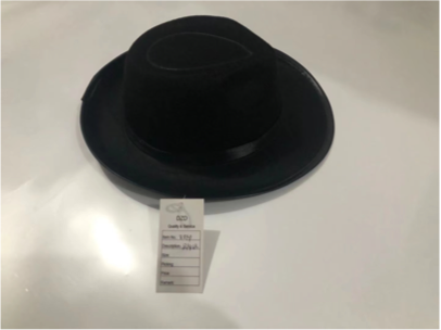 Adult's Black 1920's Gangster Fedora Hat