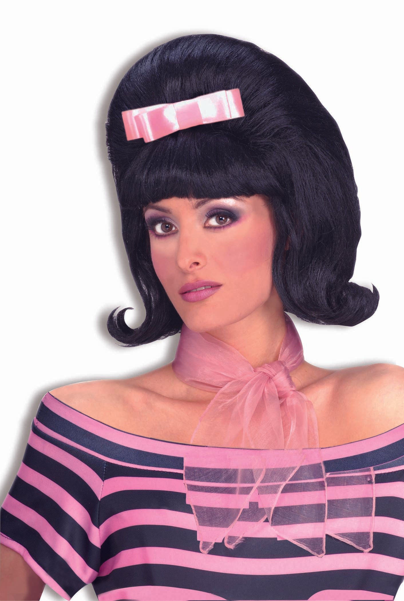 50’s Bouffant Wig: Black