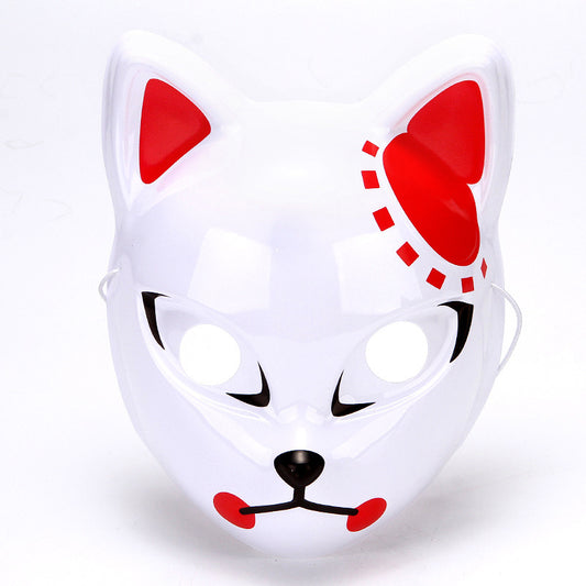 Red Ear Anime Slayer Cat Mask
