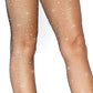 Crystallized Fishnet Tights - Black