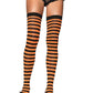 Striped Nylon Thigh Highs