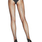 Plus Size: Fishnet Pantyhose w/ Backseam - Black