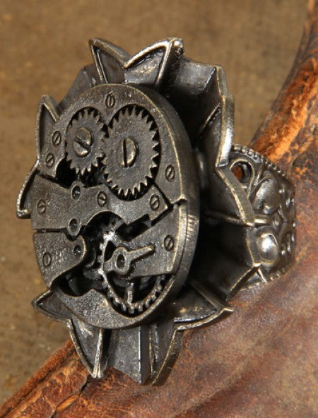 Antique Watch Gears Ring