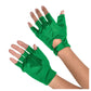 Short Fingerless Gloves - Green