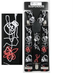 Suspenders - Skull/ Bone Design (SU-SP41)