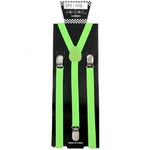 Suspenders: Neon Green