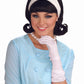 50's Flip Wig With Headband: Black