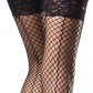 Stay Up Bow Backseam Thigh Highs - Black