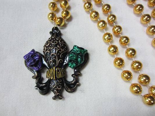 Specialty Beads - Comedy Tragedy Fleur De Lis