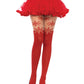 Snowflake Tights - Red