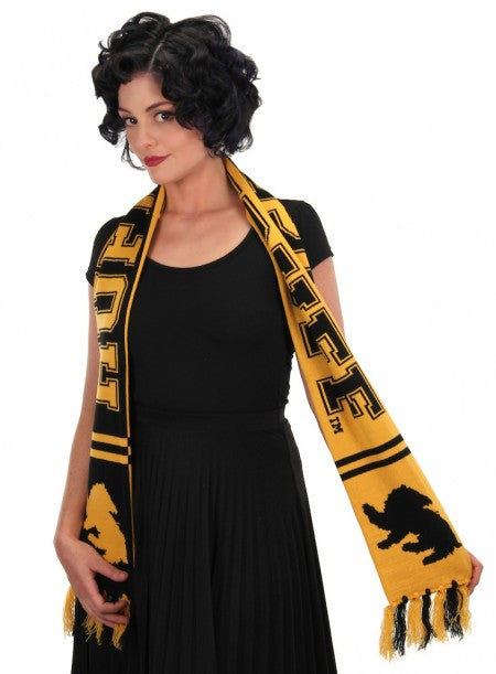 Reversible Knit Scarf - Hufflepuff