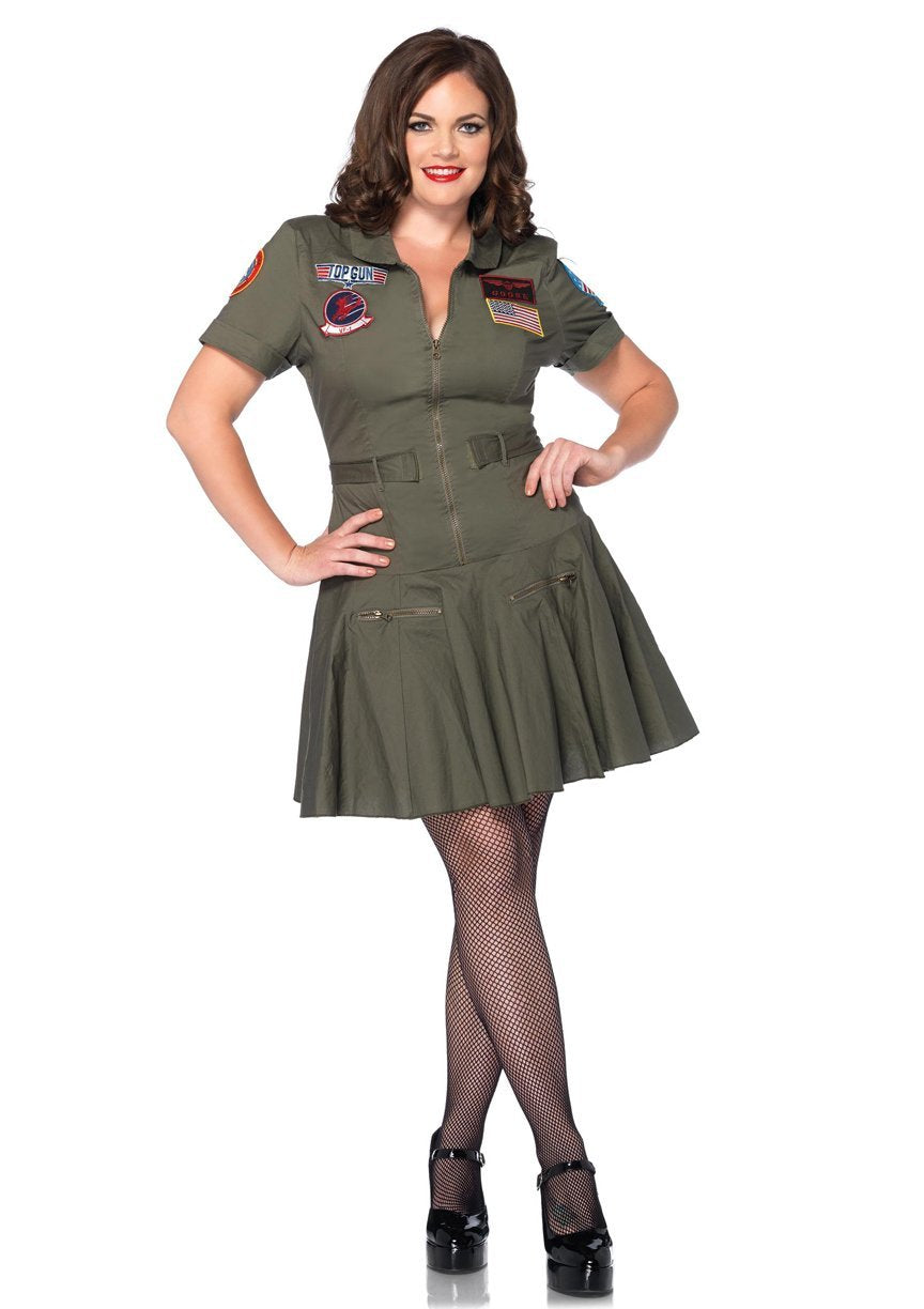 Top Gun: Women's Flight Suit Dress: Plus Size