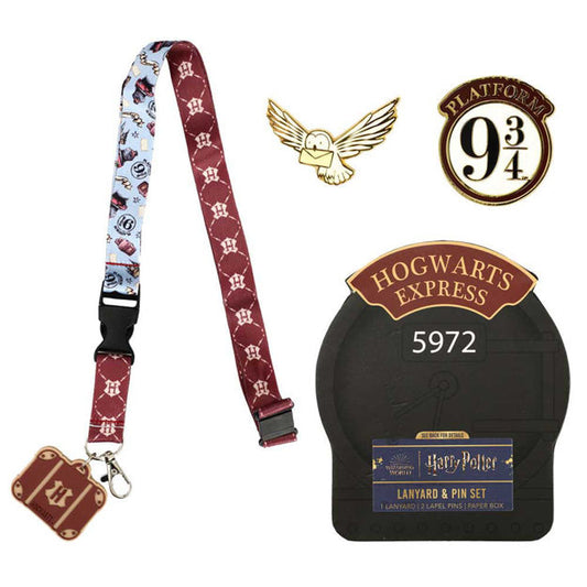 Harry Potter Hogwarts Express Lapel Pins & Lanyard Box Set