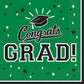 Graduation Luncheon Napkins: Green (36ct.)