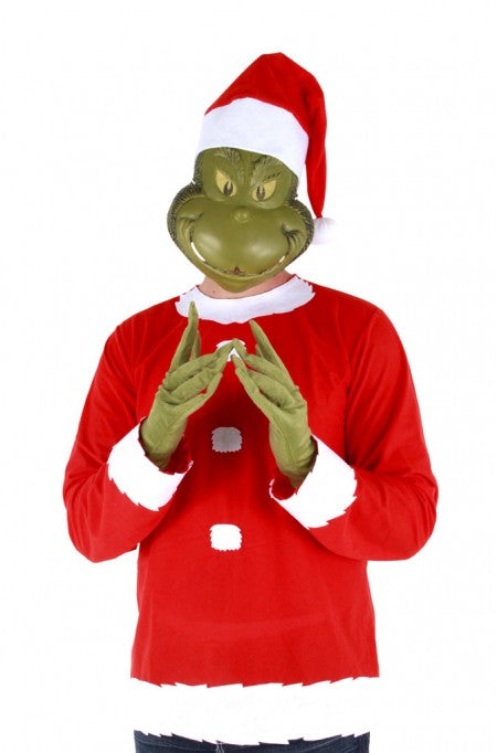 Dr. Seuss The Grinch Santa Costume Mens