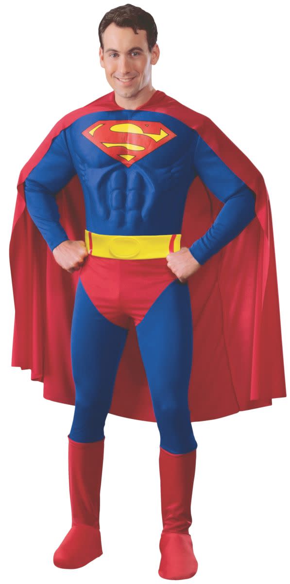 Deluxe Superman Costume w/ Muscle Chest