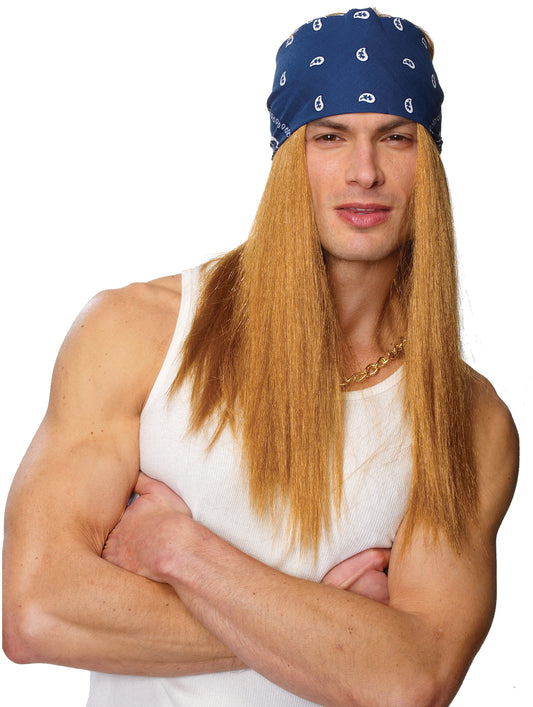 Rocker w/ Bandana Wig - Blonde