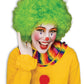 Adult Clown Afro Wig: Green