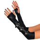 Romance Arm Warmers Buckled Goth: Black