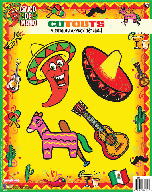 Cut Out - Cinco De Mayo (4PC.)