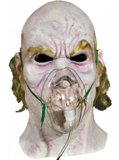 A latex Dr. Satan mask from the movie House of 1000 Corpses.