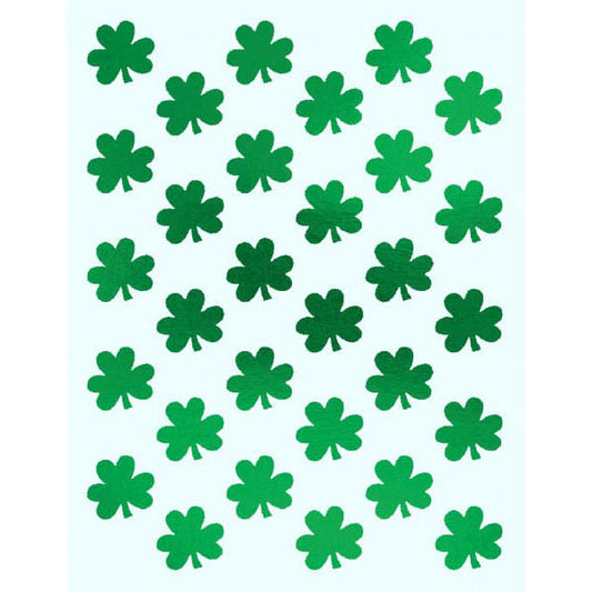 Metallic Foil Shamrock Sheet Stickers