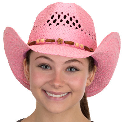 TOYO Ladies Western Cowboy Hat - Pink