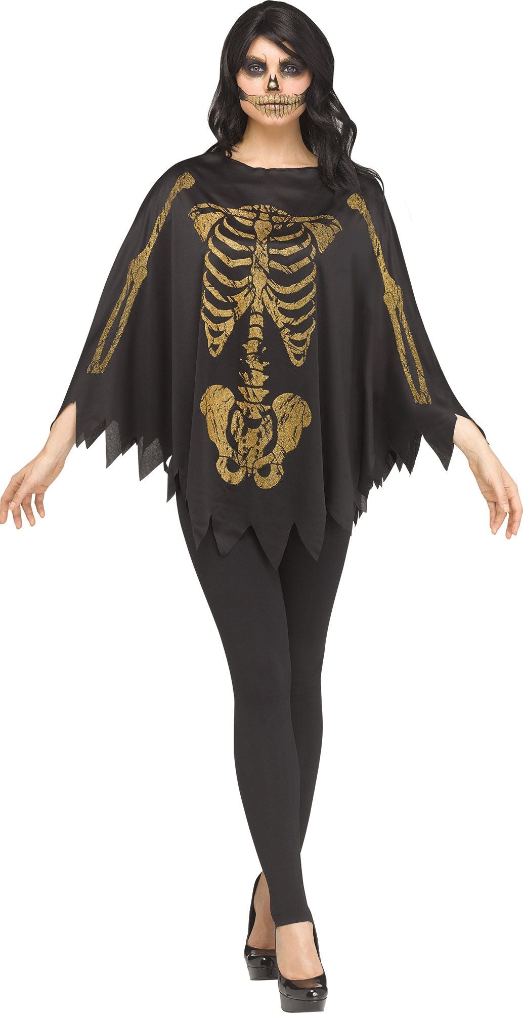 Glitter Skeleton Poncho