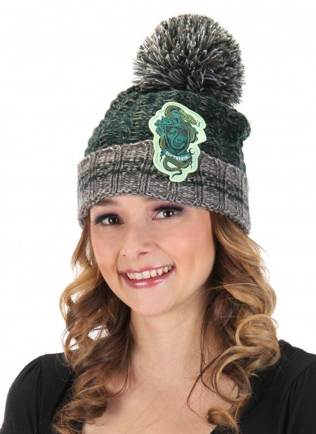 Slytherin Heathered Pom Beanie