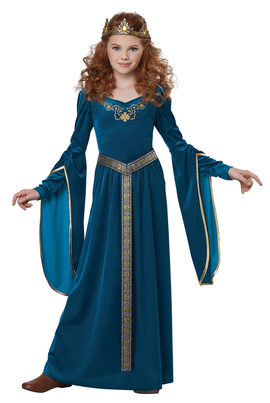 Girl's Medieval Princess: Royal Blue