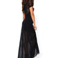 High Slit Dress: Black - S/M