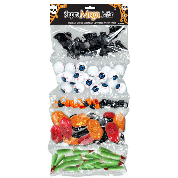 Halloween Plastic Super Mega Mix Favors (100pk.)